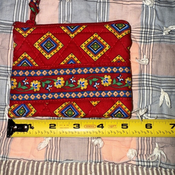 Vera Bradley Red and Blue Quilted Coin - Picture 2 of 3